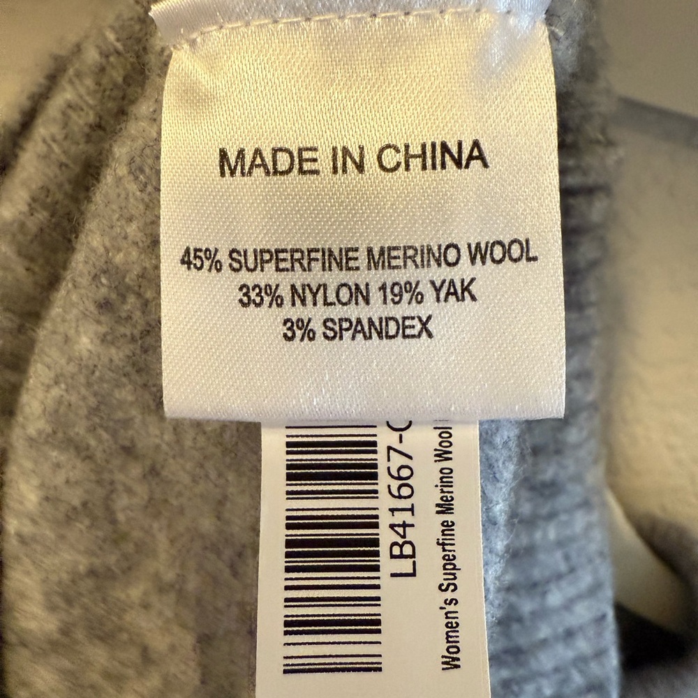 Quince Superfine Merino Wool Boucle Sweater- Gray - Picture 4 of 6
